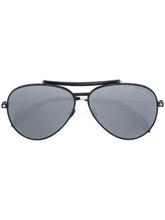 солнцезащитные очки-авиаторы Piercing Shield Alexander McQueen