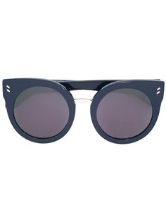 объемные солнцезащитные очки в круглой оправе Stella McCartney