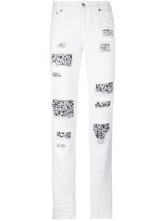 декорированные брюки с потертой отделкой Michael Michael Kors