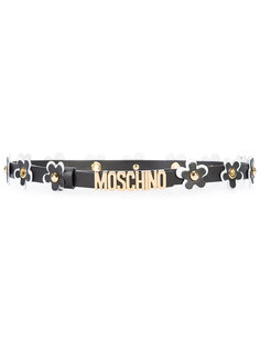 ремень с цветочными элементами Moschino