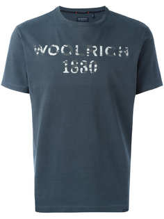 футболка с принтом-логотипом Woolrich