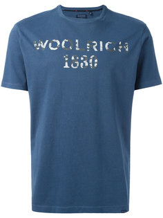 футболка с принтом-логотипом Woolrich