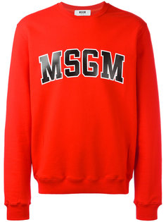 толстовка с принтом-логотипом MSGM