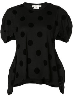 асимметричная футболка в горох Comme Des Garçons