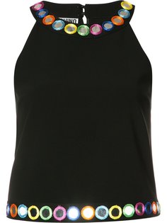 декорированный топ Moschino