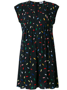 платье с рисунком и V-образным вырезом Sonia By Sonia Rykiel