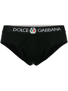 трусы с логотипом на резинке Dolce &amp; Gabbana Underwear