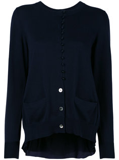 cupro insert cardigan Sacai