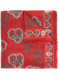 Poppy skull scarf Alexander McQueen