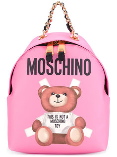 toy paper bear print backpack Moschino