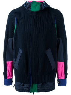 deconstructed hooded jacket Sacai