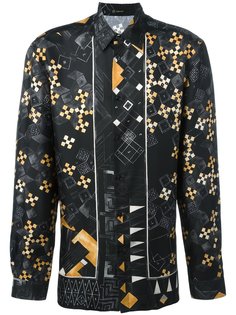 domino print shirt Versace