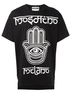 футболка с принтом руки Фатимы Moschino