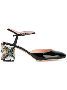 Mary Jane pumps with crystal embellished heel Rochas