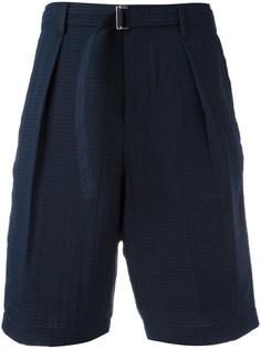 striped knee length shorts Sacai