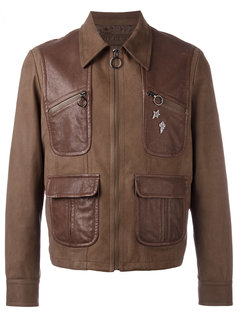 pins leather jacket Neil Barrett