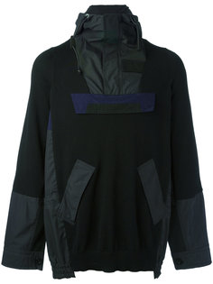 deconstructed hooded jacket Sacai