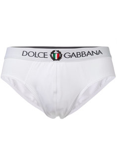 трусы с логотипом на резинке Dolce &amp; Gabbana Underwear