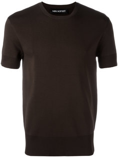 ribbed trim top Neil Barrett