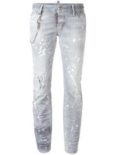 джинсы Flare с брызгами краски Dsquared2