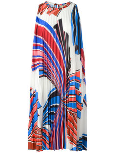 плиссированное платье с рисунком Emilio Pucci