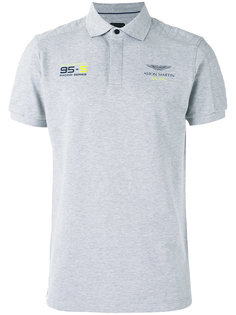 рубашка-поло с принтом на груди Hackett