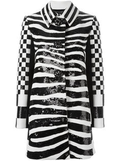 пальто с зебровым принтом Marc Jacobs