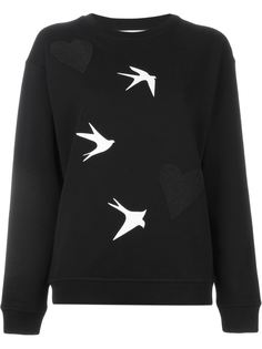 толстовка с ласточками  McQ Alexander McQueen