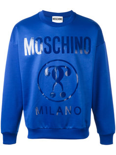 logo printed sweatshirt Moschino