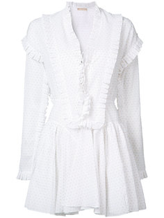 frill trim polka dot dress Alaïa