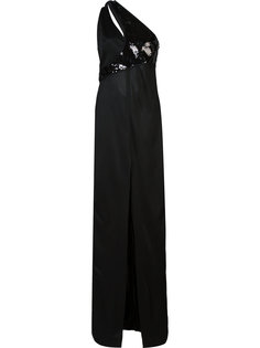 sequinned one-shoulder dress Mugler