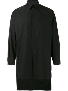 рубашка с удлиненным подолом Yohji Yamamoto