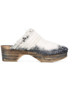 мюли с эффектом потертости Mm6 Maison Margiela