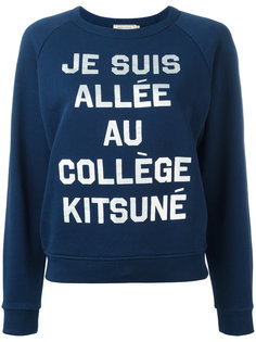 slogan sweatshirt  Maison Kitsuné