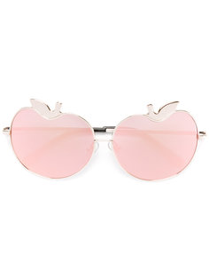 солнцезащитные очки в виде стилизованных яблок Markus Lupfer