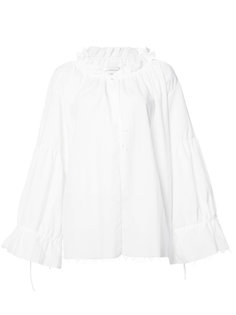 ruffled neck shift blouse Marquesalmeida