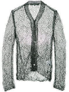 open knit buttoned cardigan Comme Des Garçons Homme Plus