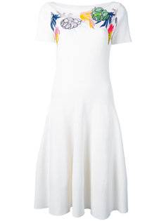 платье с цветочными элементами Blumarine