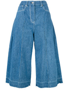 frayed denim culottes Sacai