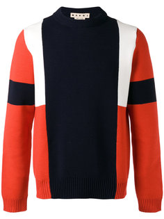 colour block knitted jumper Marni