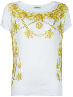 футболка с цветочным узором Versace Jeans