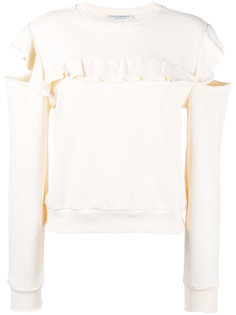 толстовка с рюшами и вырезами на рукавах Philosophy Di Lorenzo Serafini