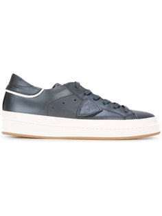 contrast lace up trainers  Philippe Model