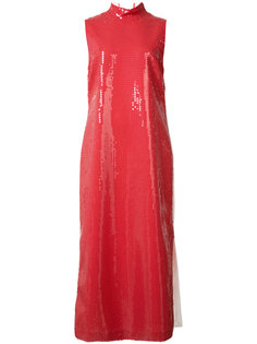 high neck sequinned dress Loewe