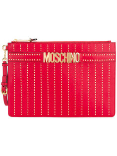 клатч с логотипом Moschino