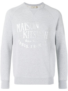 толстовкас принтом логотипа Maison Kitsuné