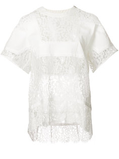 FLORAL LACE TOP Sacai