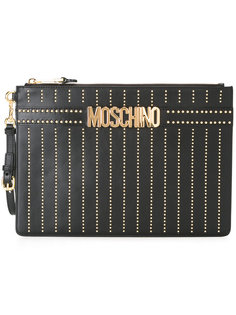 клатч с логотипом Moschino