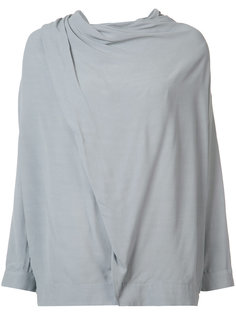 draped shoulder blouse Just Female