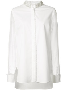 sheer sleeve shirt  Elie Tahari